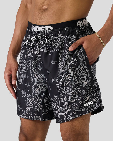 Khaki Paisley Essential Short XS / MULTI