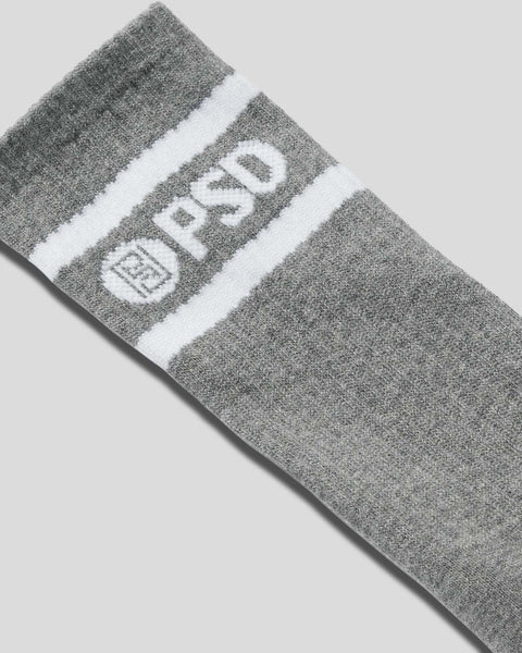 3 Pack - Logo Stripe Crew - Gray