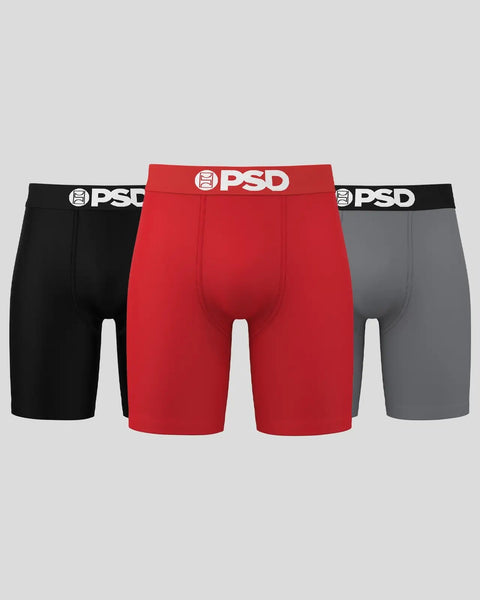 Solids 3 Pack - Red/Gray/Black