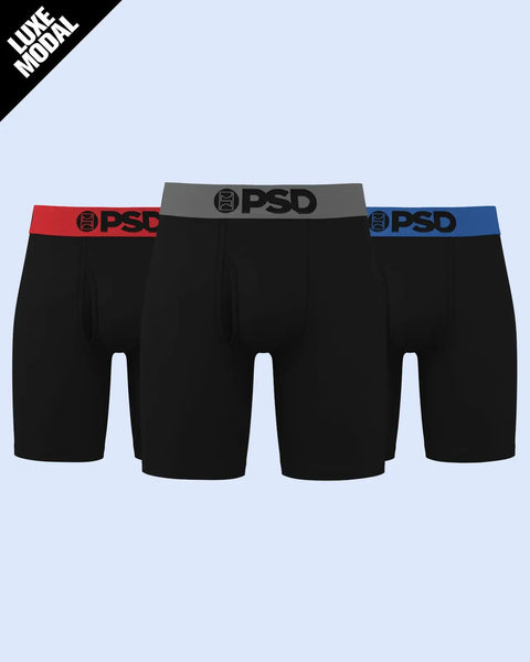 Luxe Modal 3 Pack - Jet Black