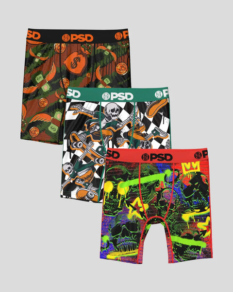 SKELLY STACK YTH 3PK MULTI S / MULTI