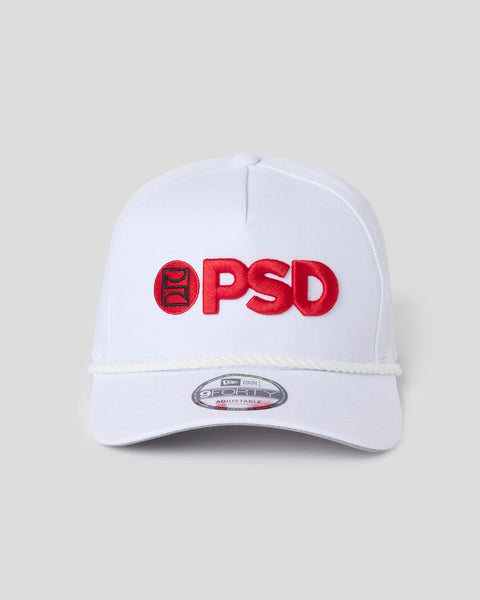 New Era x PSD Logo Hat White/Red