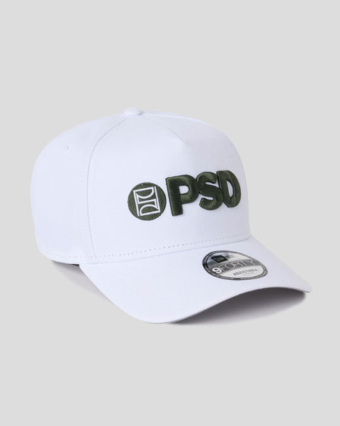 New Era x PSD Logo Hat White/Green